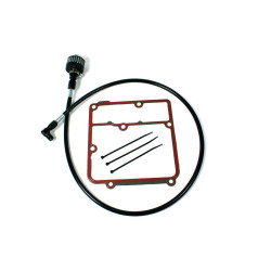 PartzBiz HD FMC-3071 - Feuling 3071 Black Stainless Oil Tank Breather Kit Harley Dyna Twin Cam 99-05