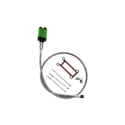 PartzBiz HD FMC-3075 - Feuling 3075 Stainless Oil Tank Breather Kit Harley FL Touring Twin Cam 99-01