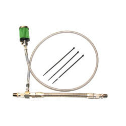 PartzBiz HD FMC-3080 - Feuling 3080 Stainless Oil Tank Breather Kit Harley FL Touring Twin Cam 99-01