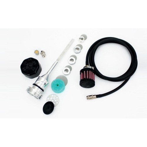 PartzBiz HD: 4415823-Feuling 3086 อลูมิเนียมสีดำVented Oil Dipstick Harley M8 Softail 18-Up Fat Boy Heritage davidson Milwaukee Eight Engine Upgrade Performanceเปลี่ยนDip Stick Kit 0710-0262 07100262