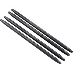 PartzBiz HD FMC-4072 - Feuling 4072 Black 7/16" One Piece Chromoly Steel Stock Factory Length Pushrods 99-17 Harley Davidson Twin Cam 88 96 103 Touring Softail road street electra glide king Slim Fat bob boy breakout deluxe rocker springer 0928-0101 09280101
