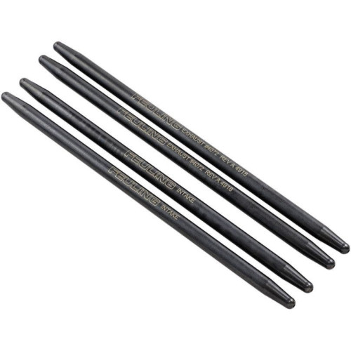 PartzBiz HD: 4415800-Feuling 4072 Black 7/16" One Piece Chromoly Steel Stock Factory Length Pushrods 99-17 Harley Davidson Twin Cam 88 96 103 Touring Softail road street electra glide king Slim Fat bob boy breakout deluxe rocker springer 0928-0101 09280101