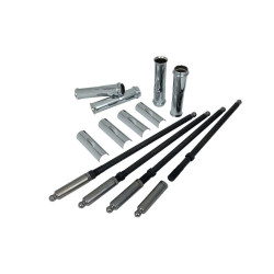 PartzBiz HD FMC-4097 - Feuling 4097 Chrome Quick Install Pushrods & Tube Kit 99-17 Harley-Davidson Twin Cam motorcycle engine motor performance upgrade replacement parts