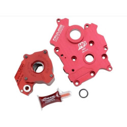PartzBiz HD FMC-7197 - Feuling 7197 Red Race Series Hi-Flow Oil Pump & Cam plate Kit 17-19 Harley Davidson Milwaukee Eight M8 M-Eight Performance Upgrade Replacement Engine Motor Horsepower Package