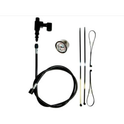 PartzBiz HD FMC-9044 - Feuling 9044 Stainless Remote Oil Pressure Gauge & Line Kit 17-19 Harley Davidson Milwaukee Eight M-Eight M8 Touring Bagger Road Street Electra Glide King Softail Fat Boy Heritage Slim Classic FLH FLHT FLHX FLTR FLS FLST FXFB FLFB 