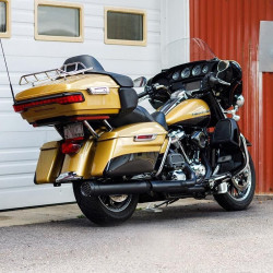 PartzBiz HD WP940-1038 - Firebrand Black Grand Prix 2-1 Exhaust Conversion Kit Harley M8 Touring 17-Up