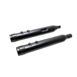 PartzBiz HD WP940-1024 - Firebrand Black Loose Cannon Slip-On Mufflers 10-1024 Harley M8 Touring 17-Up