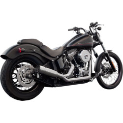 PartzBiz HD DS18001943 - Firebrand Chrome FIFTYTWO 52 2-1 Full Exhaust for Harley Softail 86-16 FXST FLST | 12-1011