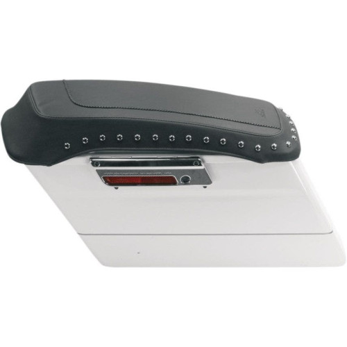 PartzBiz HD: 4415589-Mustang Vinyl Saddlebag Lid Covers w/ Chrome Studs Studded Harley FLH/T 93-13 | 77605 PartzBiz HD: 4415589-Mustang Vinyl Saddlebag Lid Covers w/ Chrome Studs Studded Harley FLH/T 93-13 | 77605
