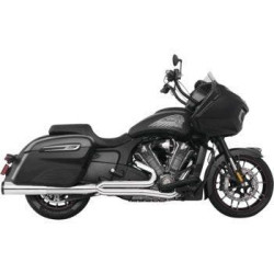 PartzBiz HD TR472062 - Freedom IN00264 Performance 4" Exhaust Union 2-1 Chrome/Black Indian Challenger '20