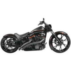 PartzBiz HD TR472995 - Freedom Performance Black Exhaust Radical Radius Crossover w/ Star Tips Softail PartzBiz HD TR472995 - Freedom Performance Black Exhaust Radical Radius Crossover w/ Star Tips Softail