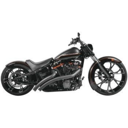 PartzBiz HD: 4415553-Freedom Performance Chrome Exhaust Radical Radius Crossover w/ Star Tips Softail PartzBiz HD: 4415553-Freedom Performance Chrome Exhaust Radical Radius Crossover w/ Star Tips Softail