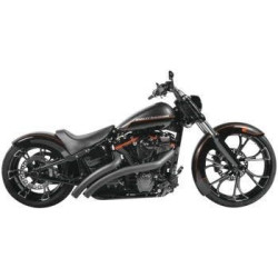 PartzBiz HD TR472996 - Freedom Performance Black Exhaust Radical Radius Crossover w/ Star Tips Softail PartzBiz HD TR472996 - Freedom Performance Black Exhaust Radical Radius Crossover w/ Star Tips Softail
