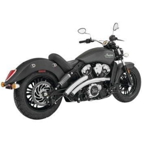 PartzBiz HD: 4415559-Freedom Performance Chrome Exhaust Radical Radius Crossover w/ Star Tips Indian PartzBiz HD: 4415559-Freedom Performance Chrome Exhaust Radical Radius Crossover w/ Star Tips Indian