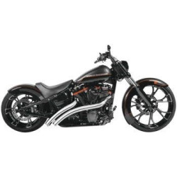 PartzBiz HD TR472991 - Freedom Performance Black Exhaust Radical Radius Crossover w/ Star Tips Softail PartzBiz HD TR472991 - Freedom Performance Black Exhaust Radical Radius Crossover w/ Star Tips Softail