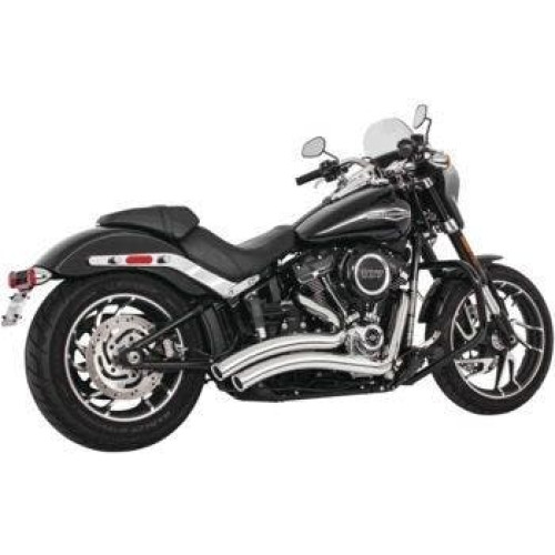 PartzBiz HD: 4415564-Freedom Performance Chrome Exhaust Sharp Curve Radius w/ Star Tips M8 Softail PartzBiz HD: 4415564-Freedom Performance Chrome Exhaust Sharp Curve Radius w/ Star Tips M8 Softail
