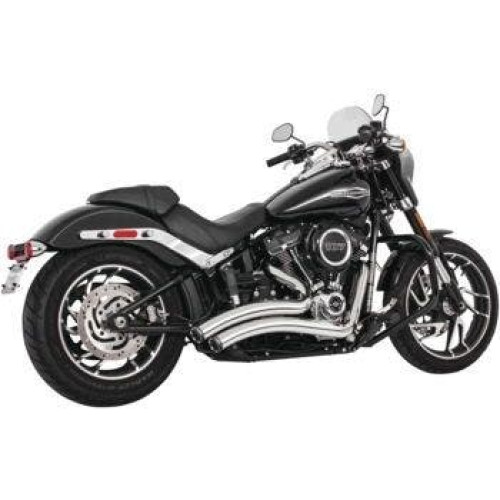 PartzBiz HD: 4415523-Freedom Performance Chrome Exhaust Sharp Curve Radius w/ Star Tips M8 Softail PartzBiz HD: 4415523-Freedom Performance Chrome Exhaust Sharp Curve Radius w/ Star Tips M8 Softail