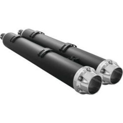 PartzBiz HD TR472313 - Freedom Performance Exhaust 4.5 Slip-On Mufflers Black Outlaw Indian Challenger PartzBiz HD TR472313 - Freedom Performance Exhaust 4.5 Slip-On Mufflers Black Outlaw Indian Challenger