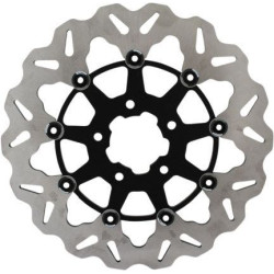 PartzBiz HD DS17103620 - Galfer DF680CW-B โรเตอร์เบรกหน้าลอยเต็ม 00-14 Harley Big Twin 1710-3620 17103620