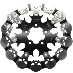 PartzBiz HD DS17103760 - Galfer DF680FRH Skull Front เบรคโรเตอร์ลอย FLST FXST Harley 00-14 1710-3760 17103760 davidson softail dyna xl sportster ที่ดีที่สุดสำหรับอัพเกรด