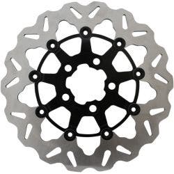 PartzBiz HD DS17103622 - Galfer DF681CW-B โรเตอร์เบรกหลังลอยเต็ม 00-17 Harley Big Twin 1710-3622 17103622