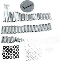 PartzBiz HD GWP-48-17 - Gardner Westcott P-48-17 Chrome Steel Engine  Trans Motor Bolt Kit 17-19 Harley M8