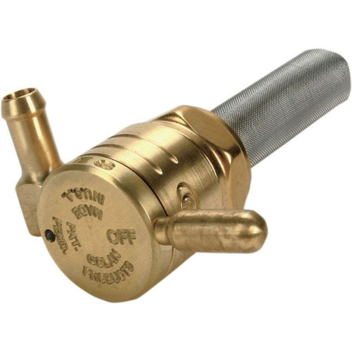 PartzBiz HD: 4415395-Golan Raw Brass 76-312F-BS Click-Slick 22mm Forward Facing Petcock Harley | 76-312F-BS PartzBiz HD: 4415395-Golan Raw Brass 76-312F-BS Click-Slick 22mm Forward Facing Petcock Harley | 76-312F-BS