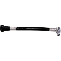 PartzBiz HD DS07060296 - Goodridge Black อัพเกรดสายฉีดเชื้อเพลิง EFI สำหรับ Harley FLH Dyna & Softail | HDFL-001EFI/BK