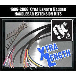PartzBiz HD 664304 - Guerrilla Cables 664304 Xtra ความยาวชุดสายไฟขยาย 96-06 Harley Touring Bagger Dresser