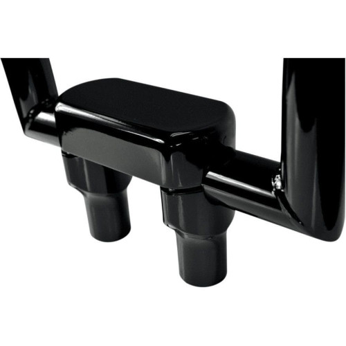 PartzBiz HD: 4415274-Drag Straight Black 3" Tall Forged Aluminum Risers W/ 1.5" Clamp for Harley  | Drag Specialties