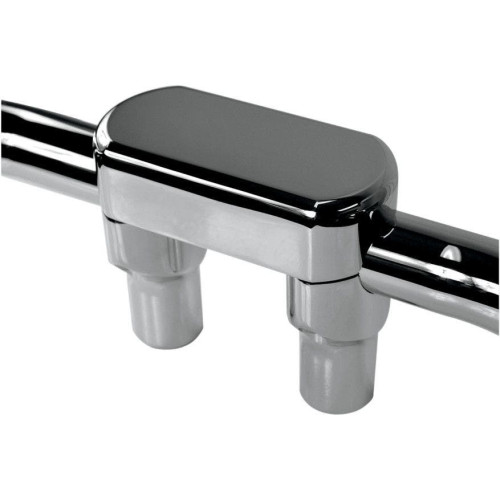 PartzBiz HD: 4415276-Drag Straight Chrome 3" Tall Forged Aluminum Risers W/ 1.5" Clamp for Harley  | Drag Specialties