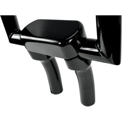 PartzBiz HD DS06020607 - Drag Black 5.5" Tall 1.5" Pullback Forged Aluminum Risers W/ 1.5" Clamp Harley  | Drag Specialties