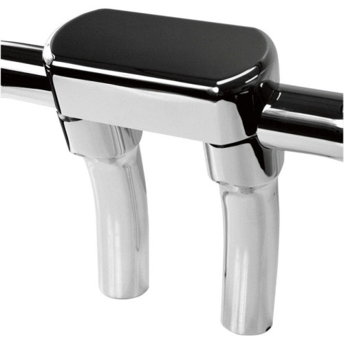 PartzBiz HD: 4415284-Drag Chrome 5.5" Tall 1.5" Pullback Forged Aluminum Risers W/ 1.5" Clamp Harley  | Drag Specialties