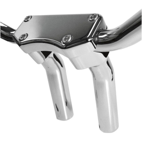 PartzBiz HD: 4415285-Drag Chrome 5.5" Tall 1.5" Pullback Forged Aluminum Risers W/ 1" Clamp Harley  | Drag Specialties