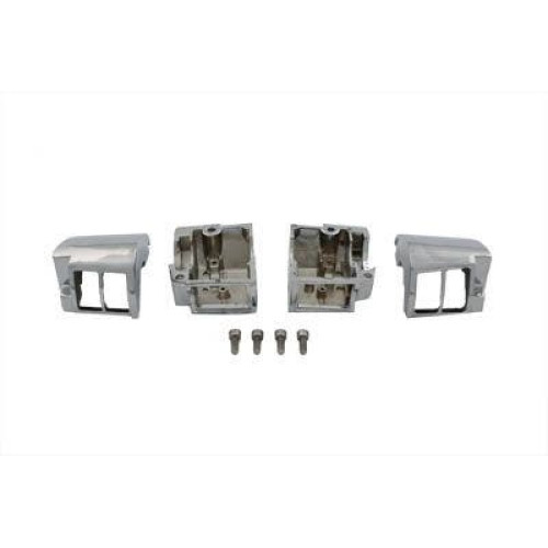 PartzBiz HD: 4415250-Handlebar Switch Housing Set Chrome Harley Softail Dyna Sportster 82-95 26-0548