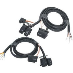 PartzBiz HD MU12093 - ชุดสายไฟแฮนด์สีดำพร้อมปุ่มและสวิตช์ 48” ชุดสายไฟ Harley 96-06 Harley Davidson PartzBiz HD MU12093 - ชุดสายไฟแฮนด์สีดำพร้อมปุ่มและสวิตช์ 48” ชุดสายไฟ Harley 96-06 Harley Davidson