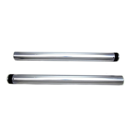 PartzBiz HD: 4415258-ฮาร์ดโครม 49 มม. ความยาวสต็อกท่อส้อม 24-1188 14-19 Harley Touring 45500113