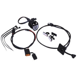PartzBiz HD DS21300106 - Hardbagger Top Shelf 12V Volt Outlet Charger Kit สำหรับ Harley Saddlebag | TS10012VP