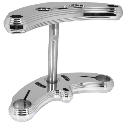 PartzBiz HD: 4415267-Hardbody Chrome 0 Rake Pyramid Billet Front Fork Bracket Harley Wide Glide 49-88 PartzBiz HD: 4415267-Hardbody Chrome 0 Rake Pyramid Billet Front Fork Bracket Harley Wide Glide 49-88