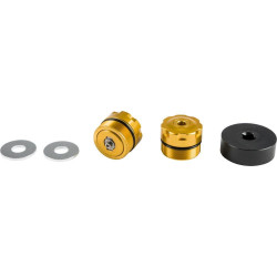 PartzBiz HD WP015-01204 - Harddrive 015-01204 Patriot Suspension Gold Preload Adjusters 06-17 Harley Dyna FXD โช้คหน้า สปริง Dampening Rate Best New Low Rider Fat Bob Wide Glide Street Bob