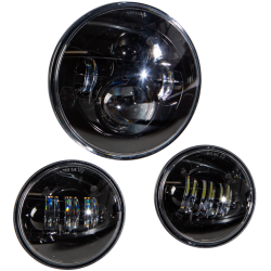 PartzBiz HD WP820-0366 - Harddrive CREE LED 7 ” ไฟหน้า 4.5 ” ชุดไฟ Passing Lamp Black Harley 94-Up PartzBiz HD WP820-0366 - Harddrive CREE LED 7 ” ไฟหน้า 4.5 ” ชุดไฟ Passing Lamp Black Harley 94-Up