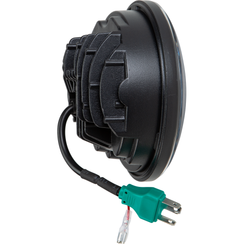 PartzBiz HD: 4415227-Harddrive ไฟหน้า LED 5.75” 80W สีดำ 4000/2200 Lumens Harley Softail Dyna FXR