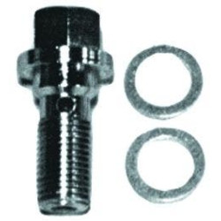 PartzBiz HD MU45542 - Harley Chrome 10 มม. Banjo Bolt เบรคท่อสายข้อต่อ OE Rep 41747-82 41731-82
