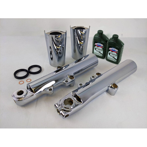 PartzBiz HD: 4415166-Harley Davidson 49mm OE Front End Chrome FLH ตัวเลื่อนขาส่วนล่างบู๊ทส์ออย 14-22 PartzBiz HD: 4415166-Harley Davidson 49mm OE Front End Chrome FLH ตัวเลื่อนขาส่วนล่างบู๊ทส์ออย 14-22