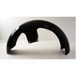 PartzBiz HD DS14010506-B - Hawg Halters 21" Vivid Black Painted Slim Wrapped Steel Front Fender Harley