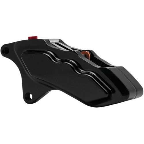 PartzBiz HD: 4415148-HHI Hawg Halters 6 ลูกสูบสีดำด้านซ้ายคาลิปเปอร์ Harley Big Twin 11.5 00-16 | LHSAB6001
