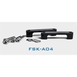 PartzBiz HD HHI-FSK-A04 - Hawg Halters Black 3/4" Spacer Kit for 6.5" Wide Front Fender Harley FLH 97-13 | FSK-A04