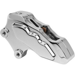 PartzBiz HD HHI-LHVICC6013 - Hawg Halters Chrome 6-Piston Front Brake Caliper 13" Rotors Indian Touring 14-20 victory LHVICC6013 1701-0650 17010650