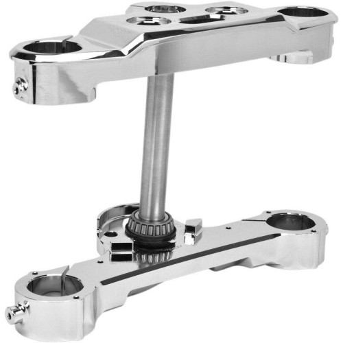 PartzBiz HD: 4415159-Hawg Halters HHI 49FBCR4 Black 4 Degree Triple Tree Rake 18-19 Harley-Davidson Softail FLFB Fat Boy Motorcycle