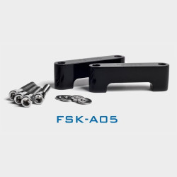 PartzBiz HD HHI-FSK-A05 - Hawg Halters HHI Black FLH Fork 21" Wrap Fender Stock Lower Legs 84-13 | FSK-A05